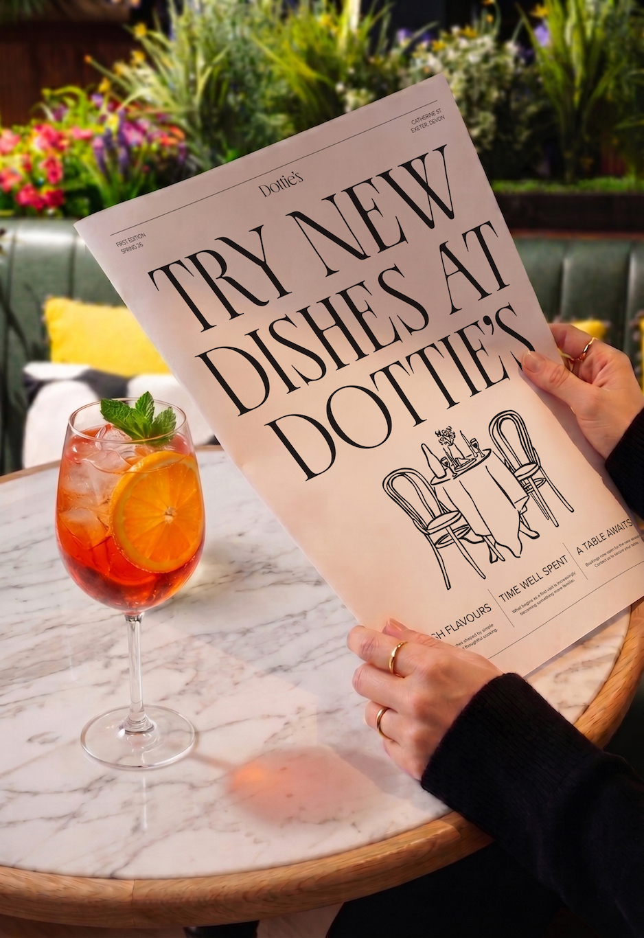 Dotties Spring Summer Menu