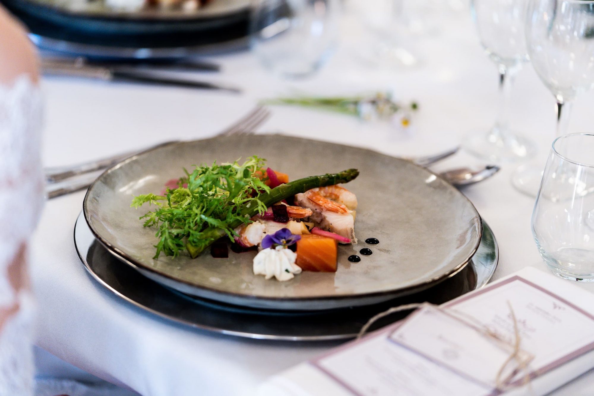 Hotel Indigo Exeter Plated Wedding breakfast